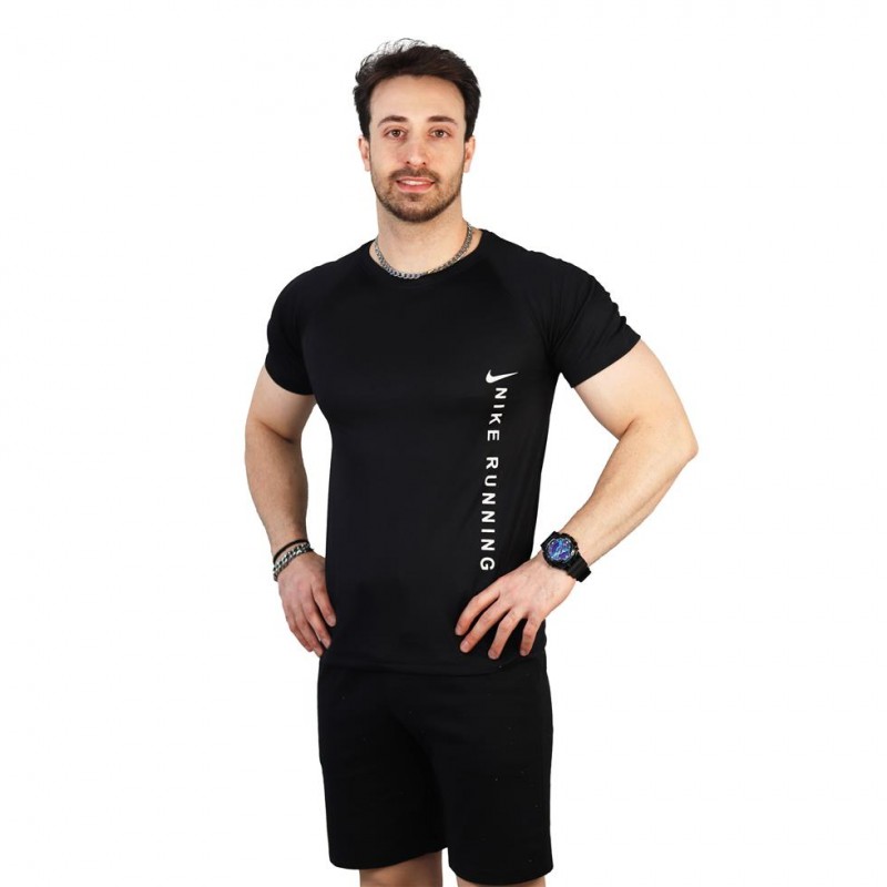 تیشرت مردانه آستین کوتاه رگلان سوزنی NIKE RUNNING