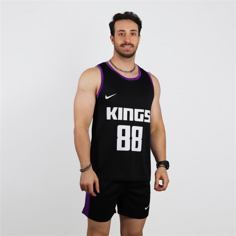 ست مردانه تاپ حلقه ای و شلوارک بسکتبالی KINGS