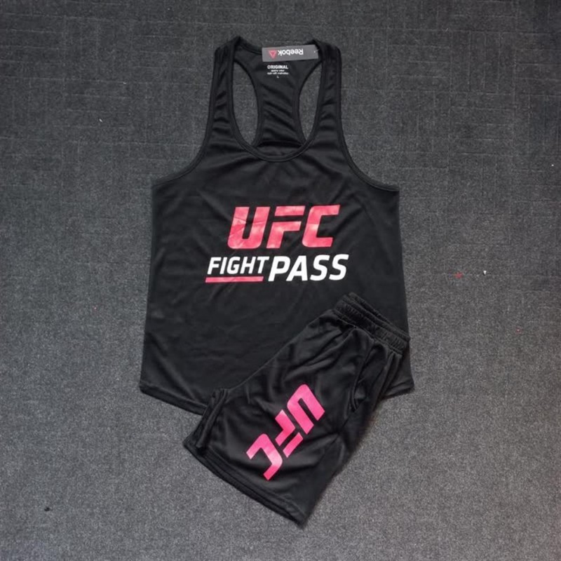 ست مردانه تاپ قهرمانی و شلوارک سوزنی UFC fight pass