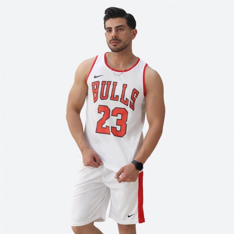 ست مردانه حلقه ای و شلوارک بلند Bulls